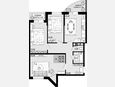 3-комнатная квартира, 76.75 м², 2/12 этаж фото 0