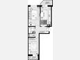 2-комнатная квартира, 54.81 м², 11/12 этаж фото 0