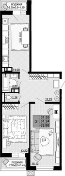 2-комн. квартира фото 0
